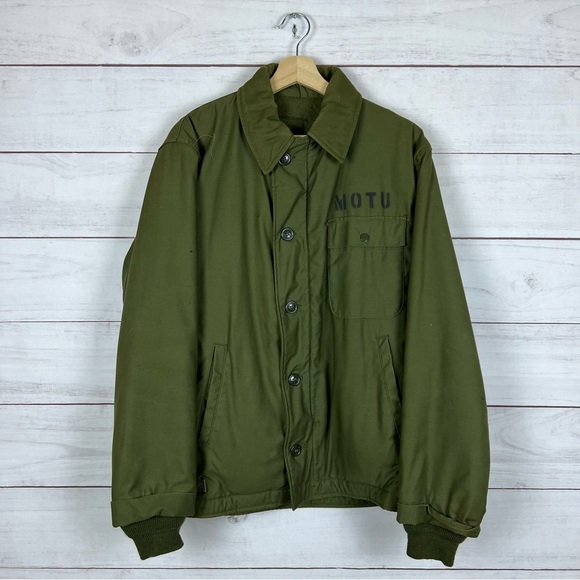 Vintage 1970s Military General Zip Jacket Medium